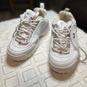 Fila Disrupter White Sneakers 7.5